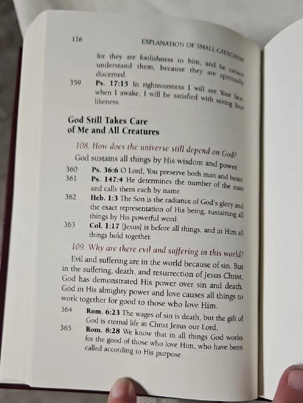Luther's Small Catechism Burgundy Hardcover - Interleaved